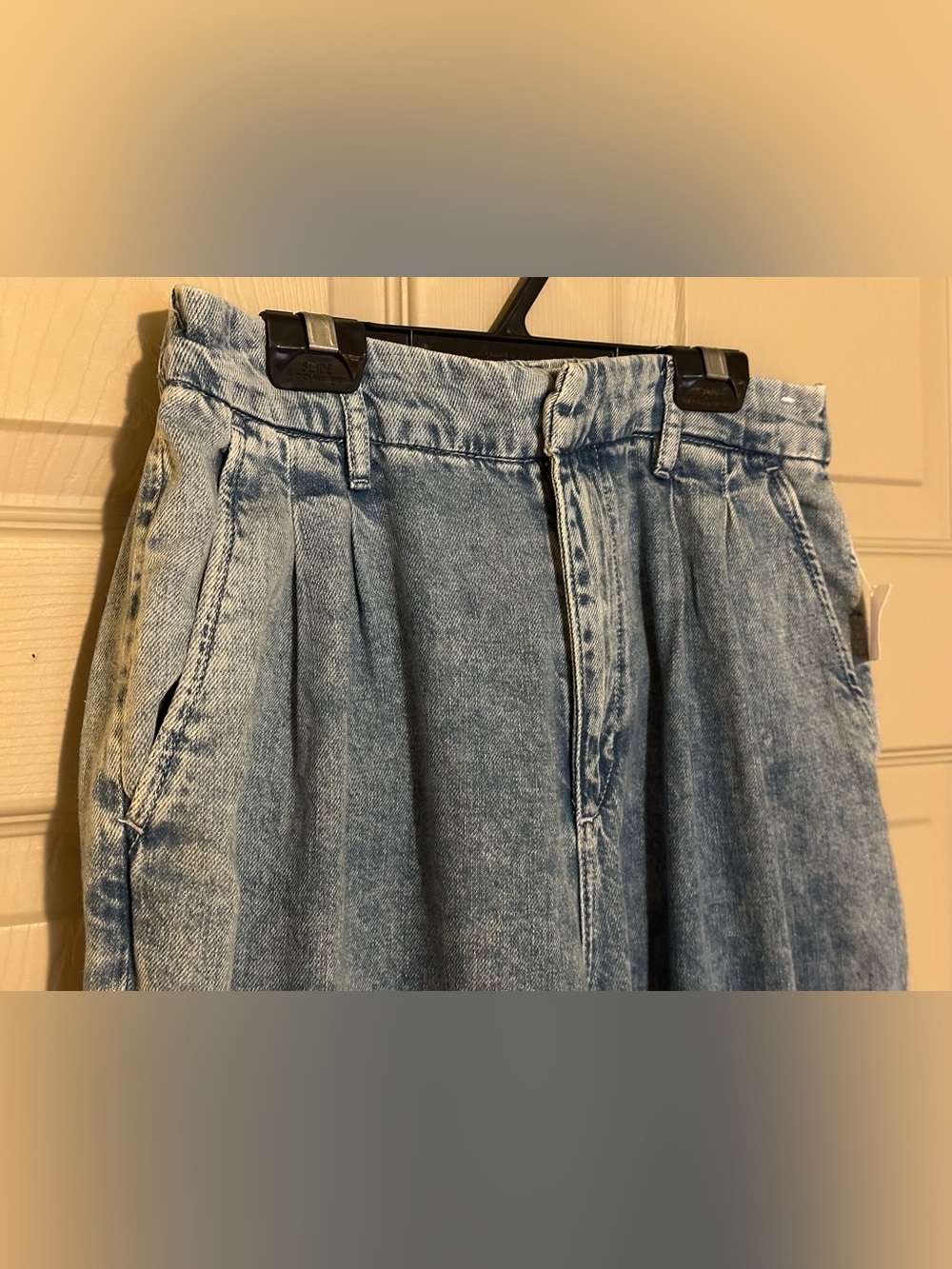 GAP BNWT 365 High Rise UltraSoft Pleated Denim Trousers - Size 6 - Picture 7 of 11